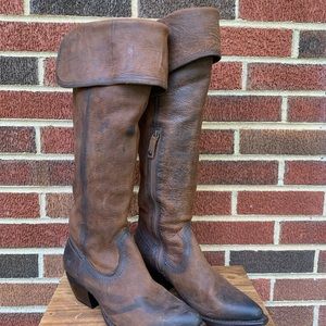 Frye Jane tall cuff boot sz 8
